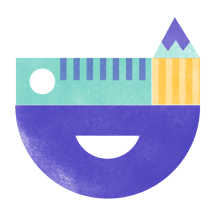 Illustration of measurement tools - ruler and protractor.