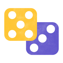 Illustration of statistics and probability including a bar chart.