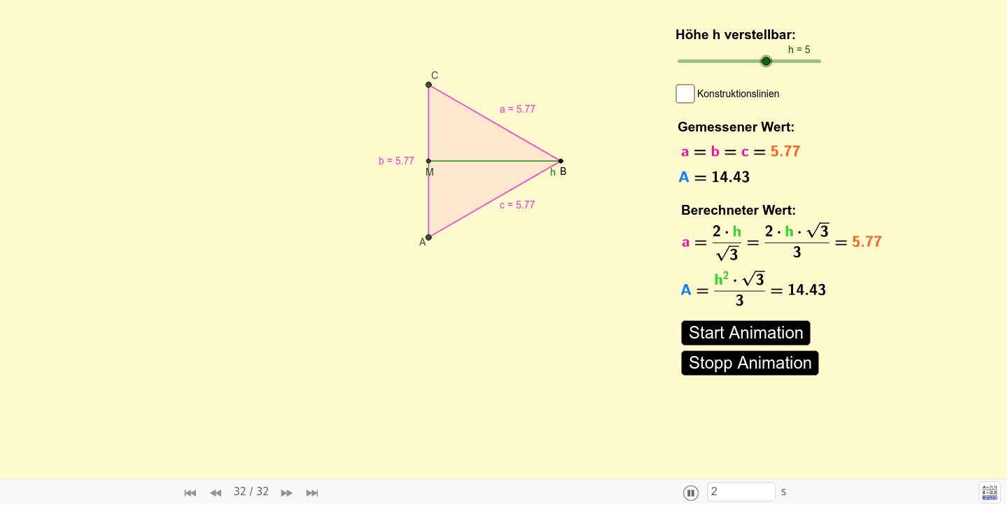 GeoGebra Applet