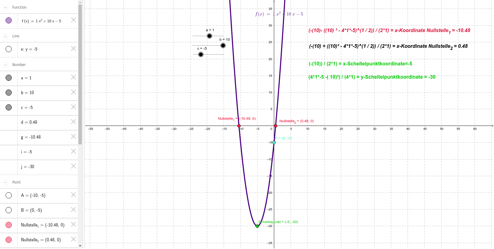 GeoGebra Applet