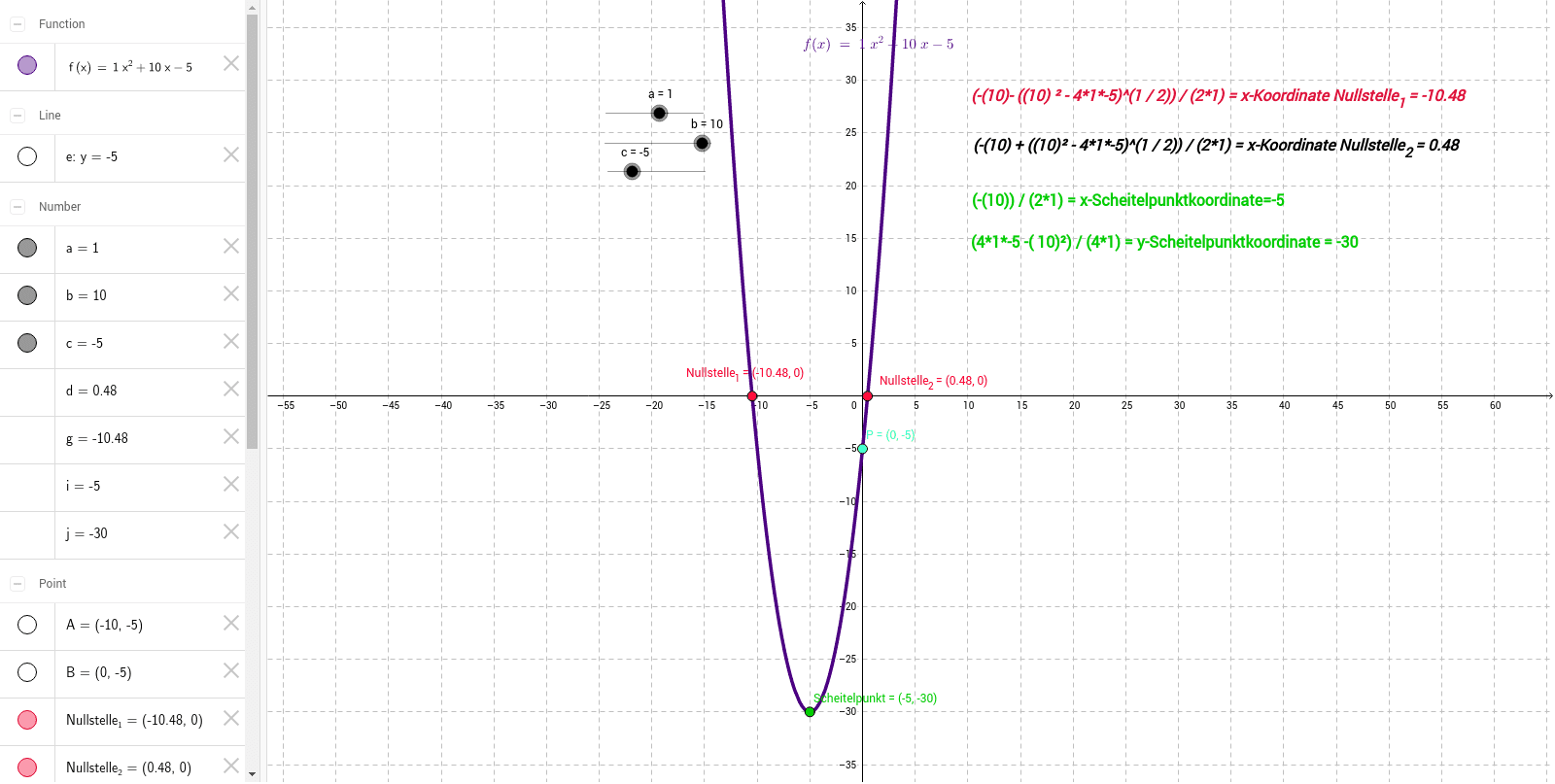 GeoGebra Applet