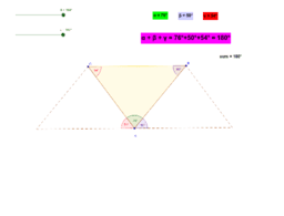 Visualizing the Angle Sum in a Triangle