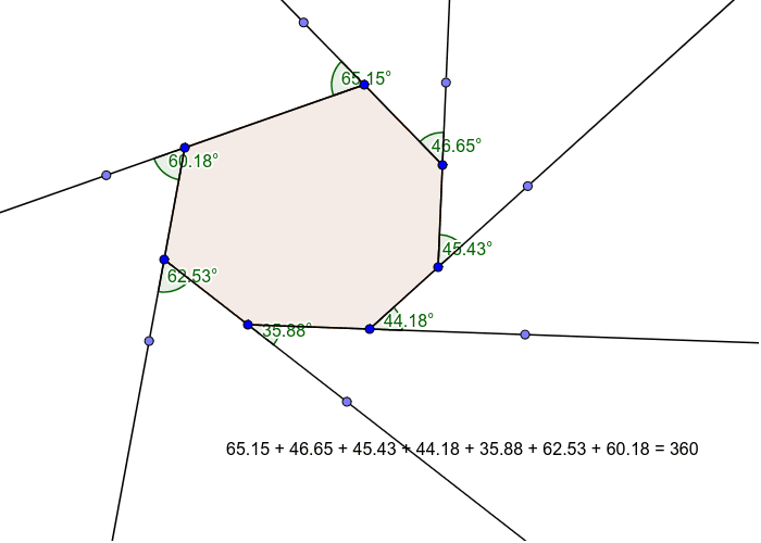 Heptagon Exterior Angles – GeoGebra