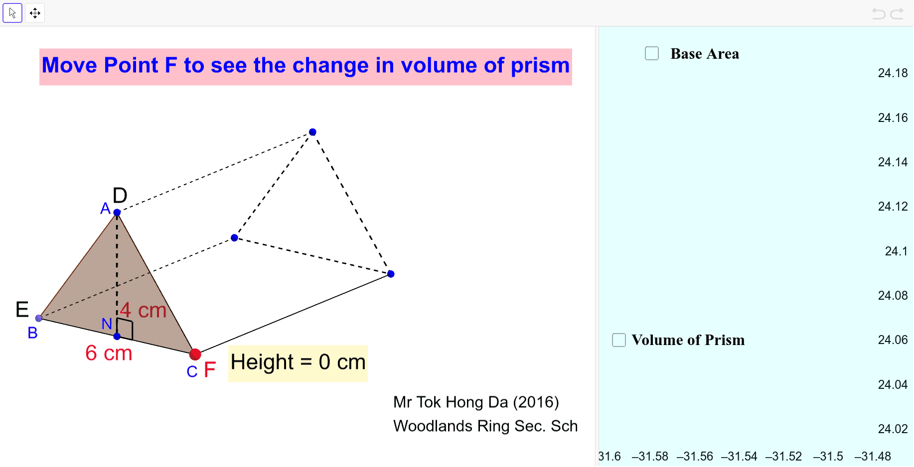 Volume of Triangular Prism – GeoGebra