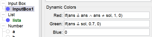 Dynamic Colors of the Input Box