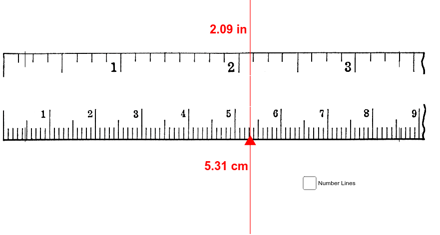 Cm ruler discount with numbers