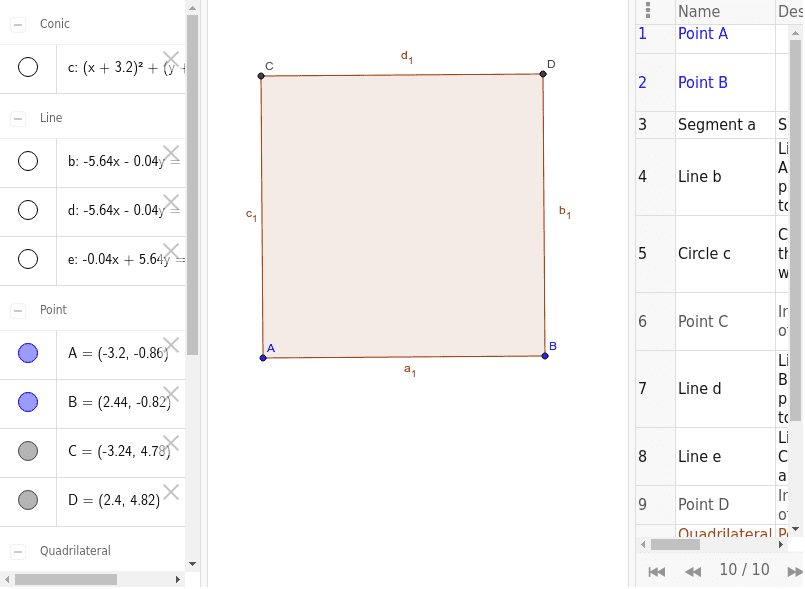 GeoGebra Applet