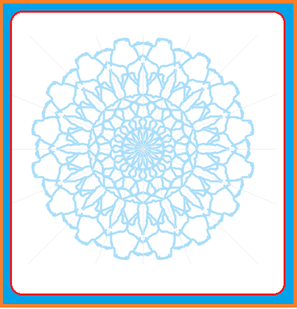 Mandala creato da Sofia con un'applicazione online