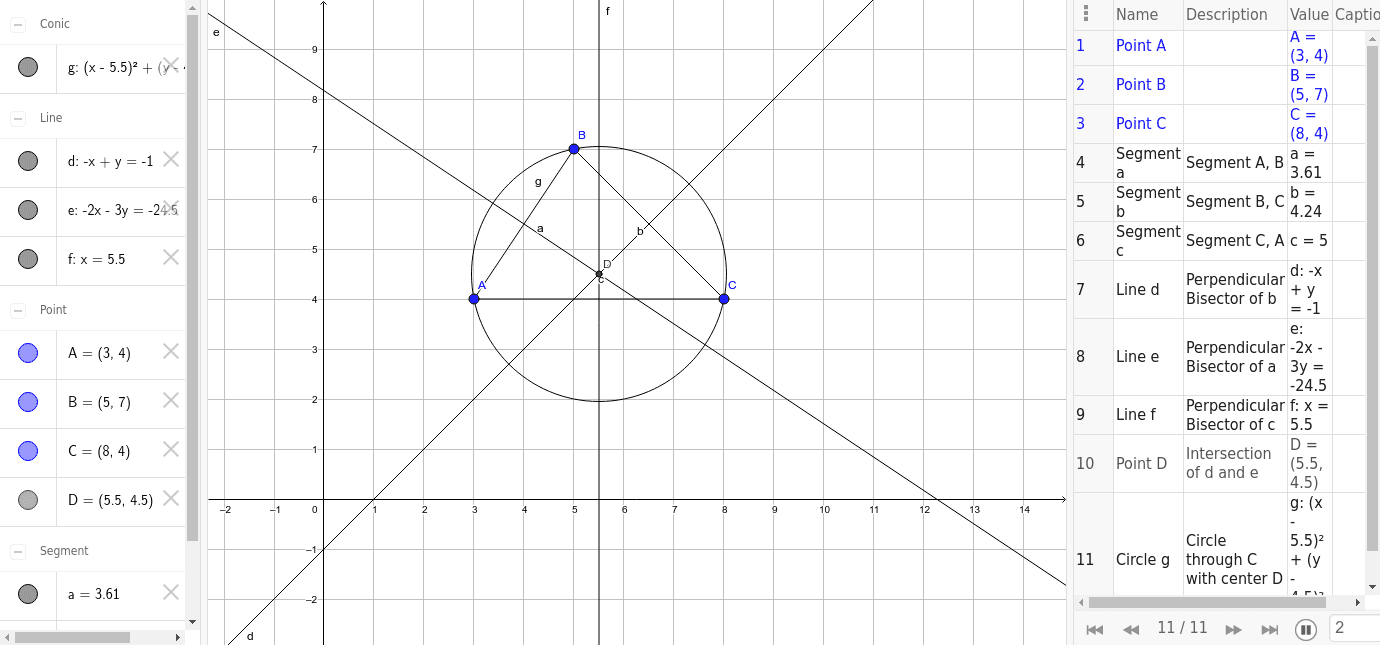 GeoGebra Applet