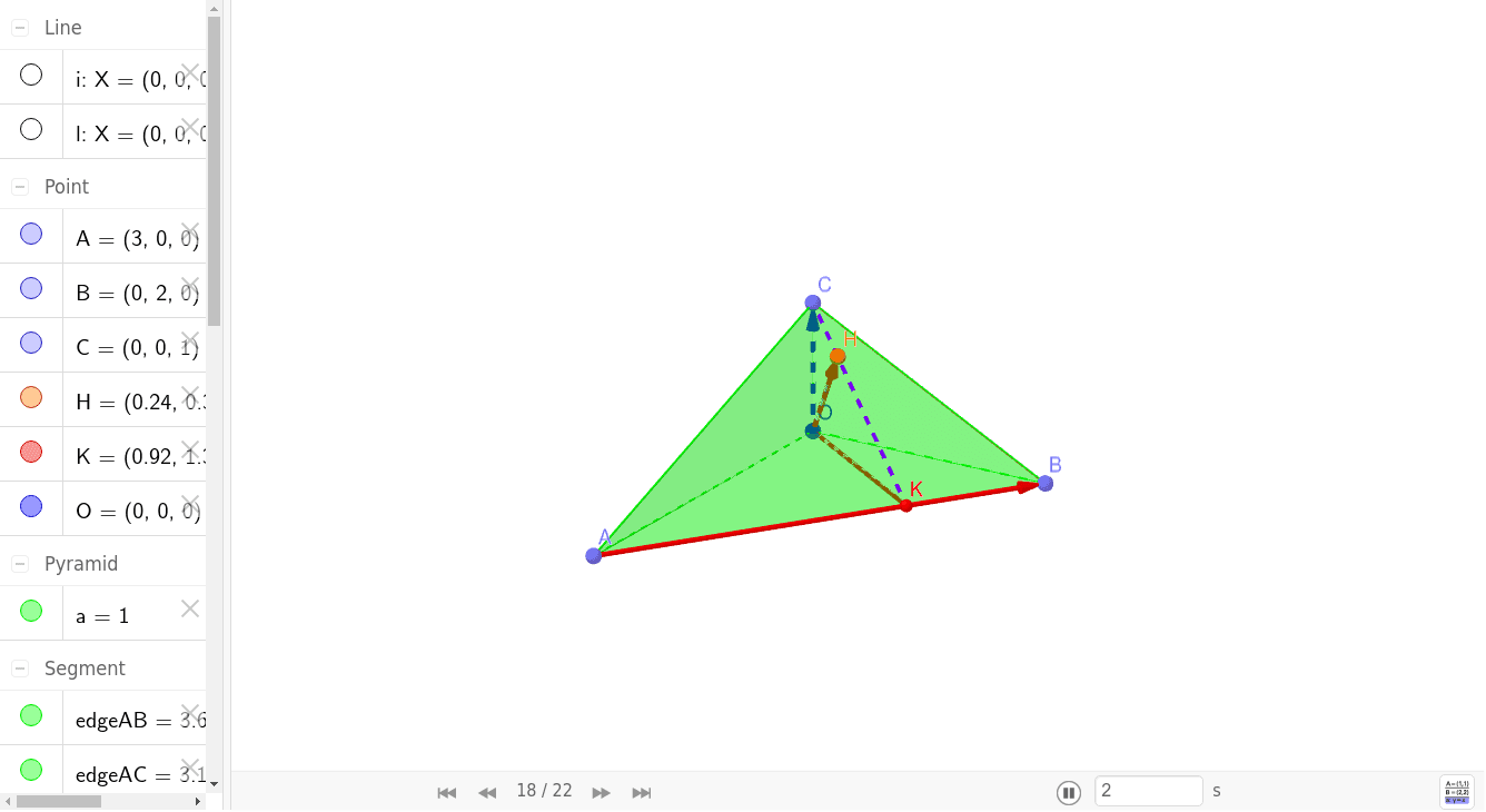 رباعي الوجوه ثلاثي الزوايا القائمة المدر س شادي سمعان Geogebra