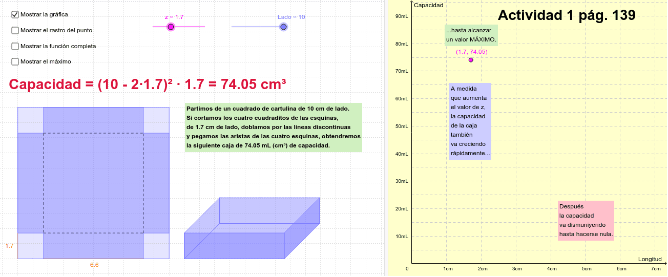 Actividad 1 de la página 139 del libro de 3º de ESO (Ed. ANAYA).