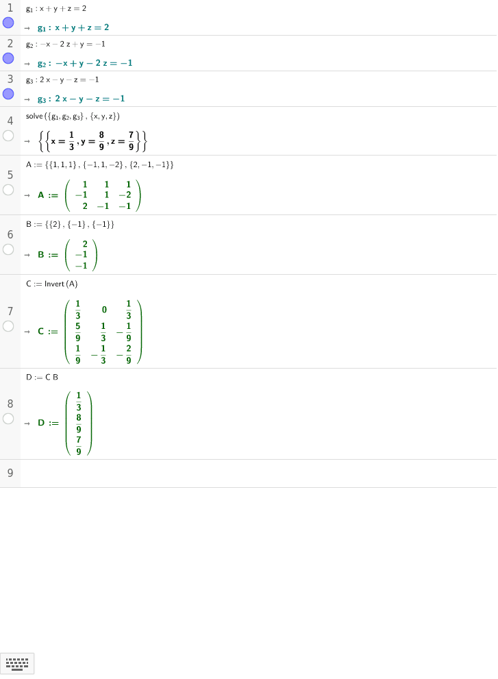 GeoGebra Applet