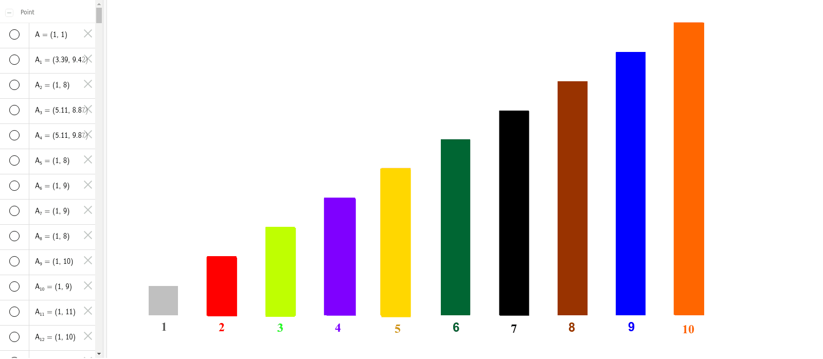 Regletas de Cuisenaire – GeoGebra