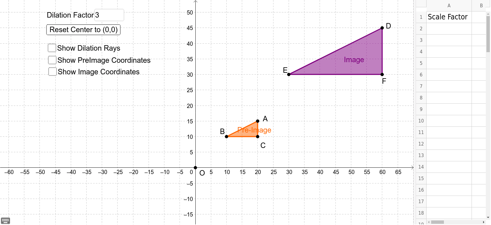 GeoGebra Applet
