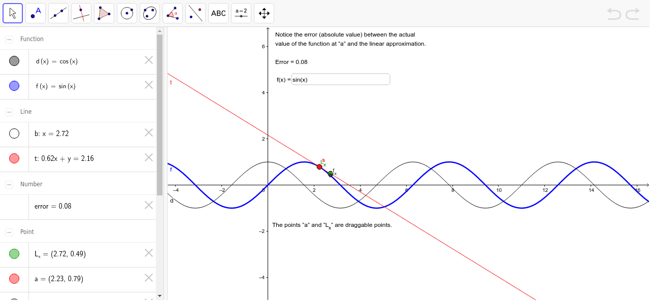 GeoGebra Applet