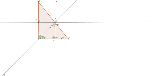 Правоъгълен триъгълник – GeoGebra