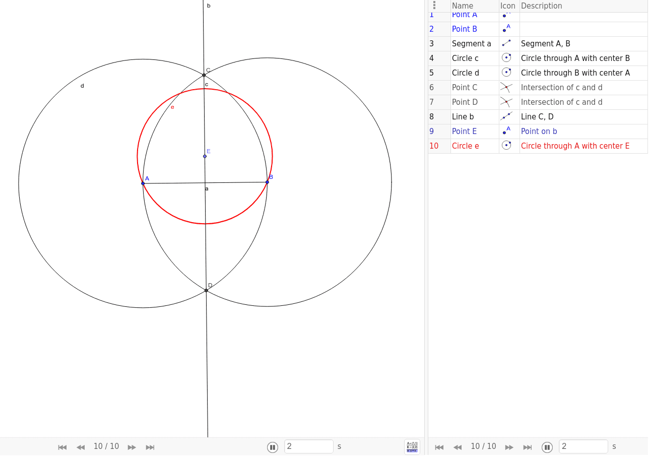 GeoGebra Applet