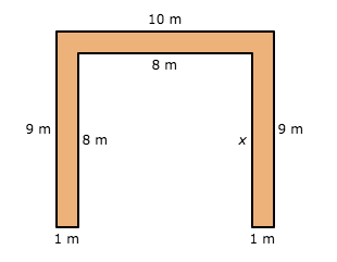 Perimeter = 54in

x=_____________________