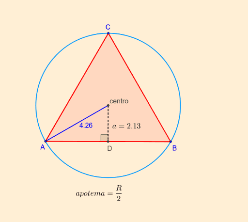 en triangulo equilatero GeoGebra