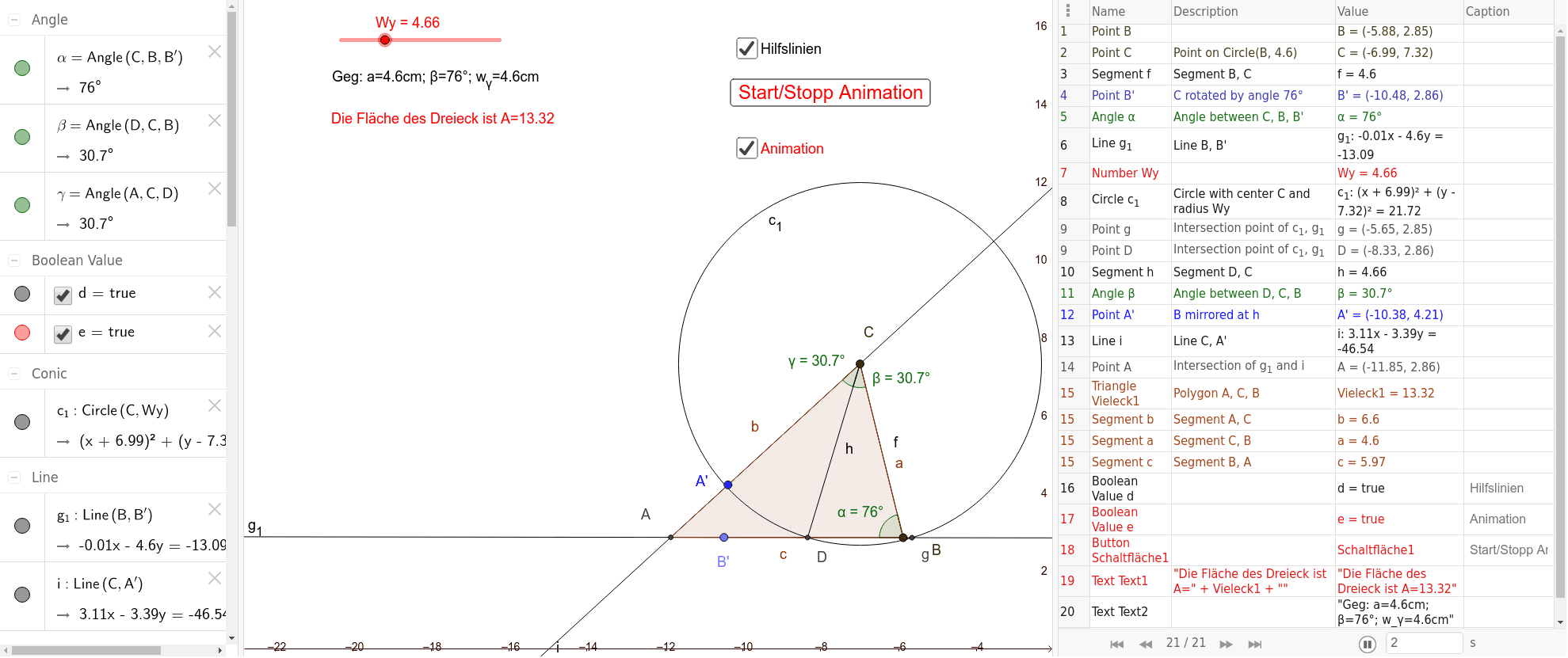 GeoGebra Applet