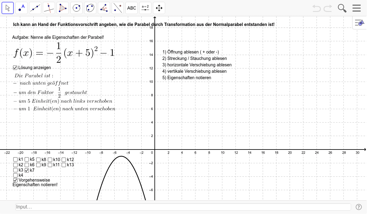 GeoGebra Applet