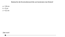 Konstruktion nach SSS-Satz