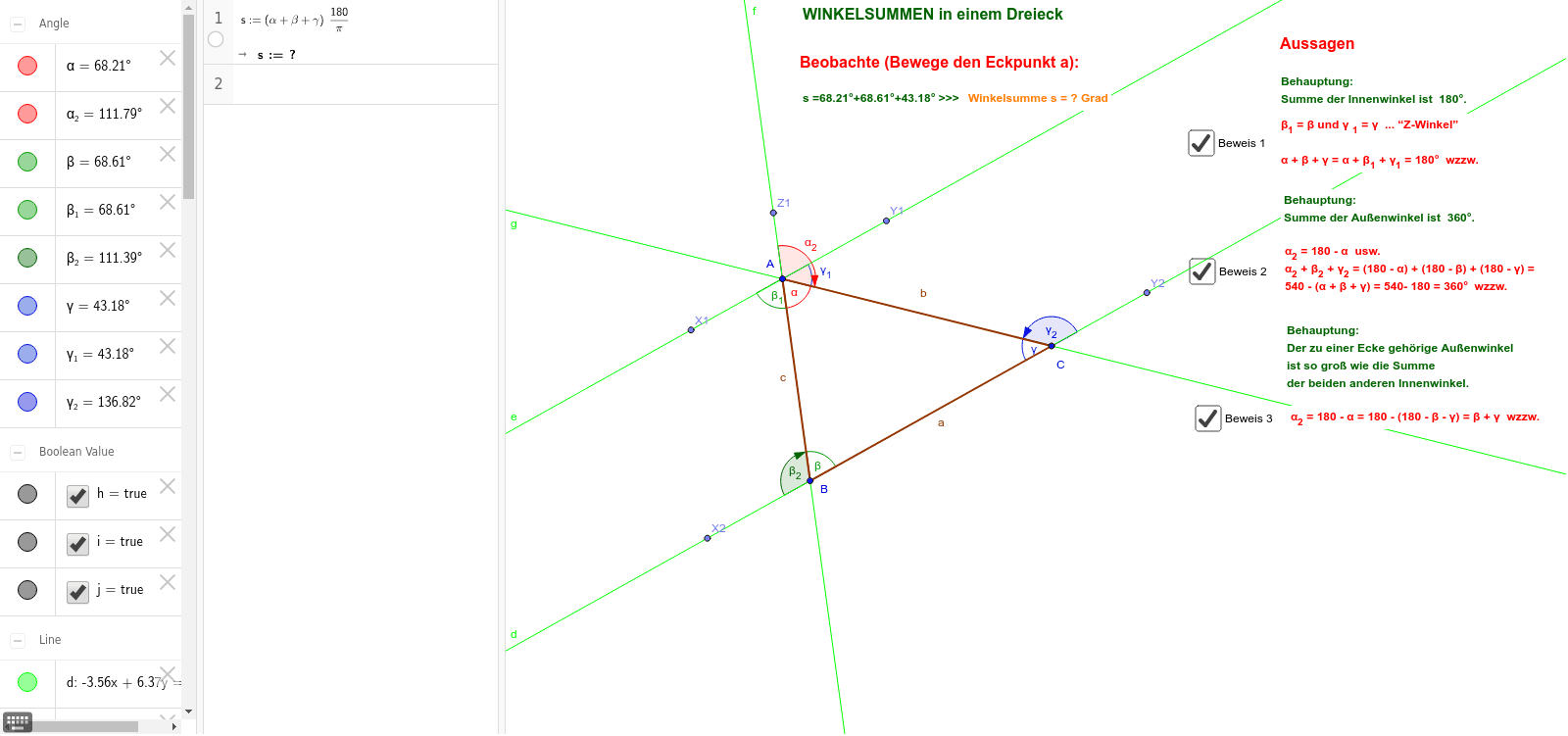 GeoGebra Applet