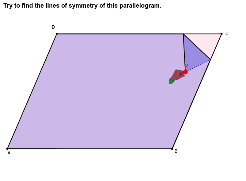 Lines of Symmetry Parallelogram GeoGebra