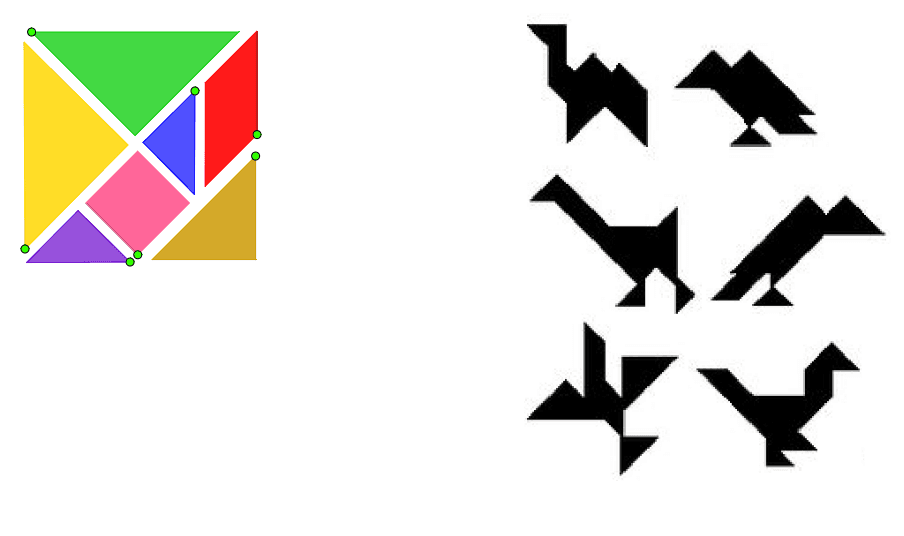 Tangram: dieren 3 – GeoGebra