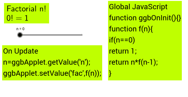 JavaScript factorial โ GeoGebra