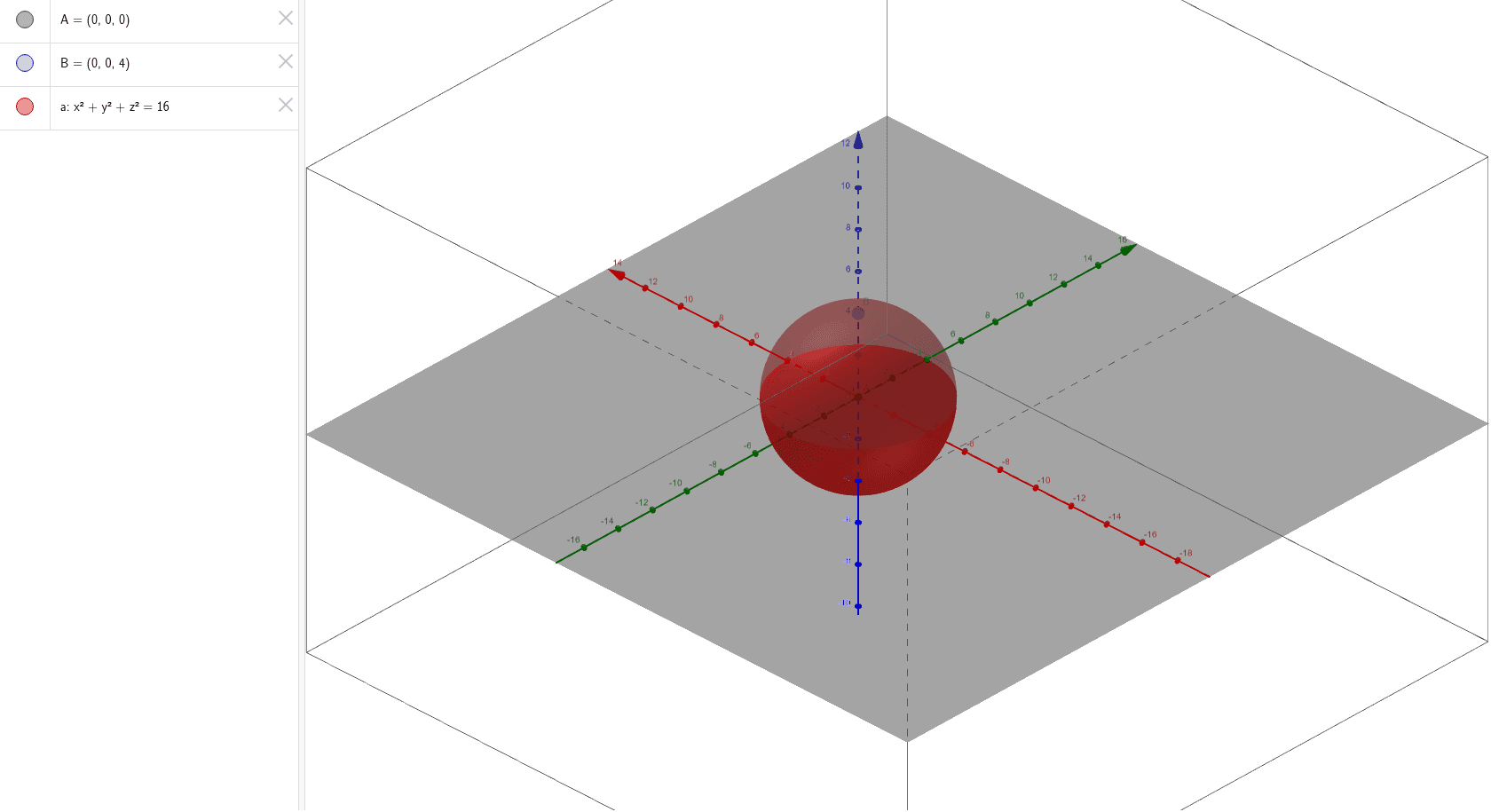 Equation Of A Sphere Geogebra