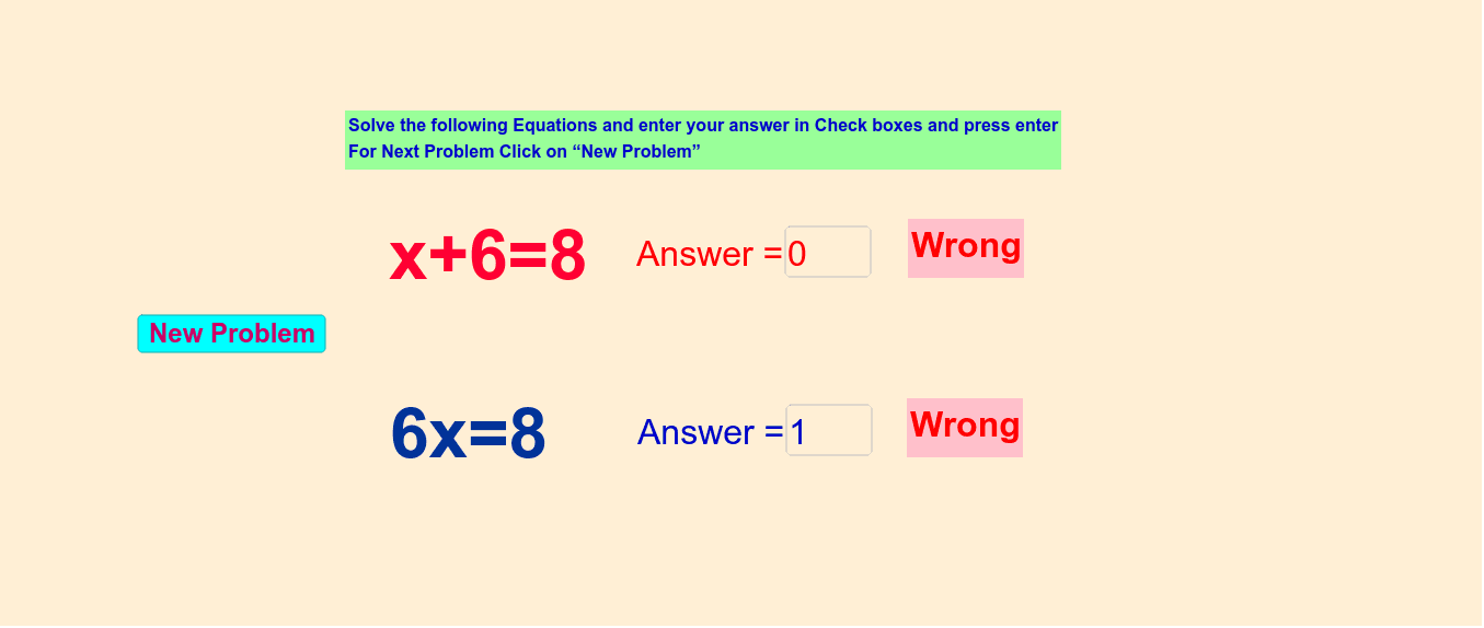 Linear Equation Generator GeoGebra