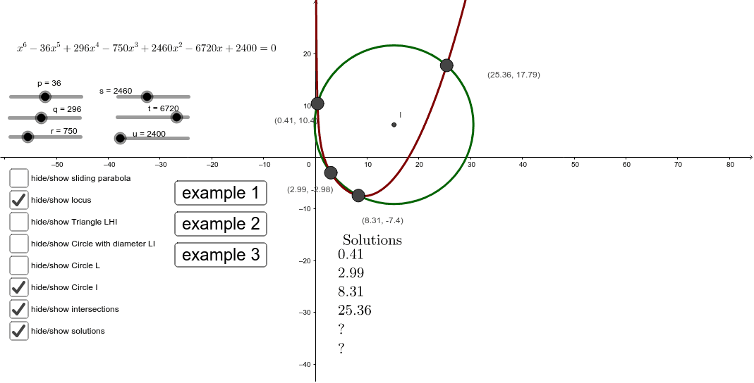 GeoGebra Applet