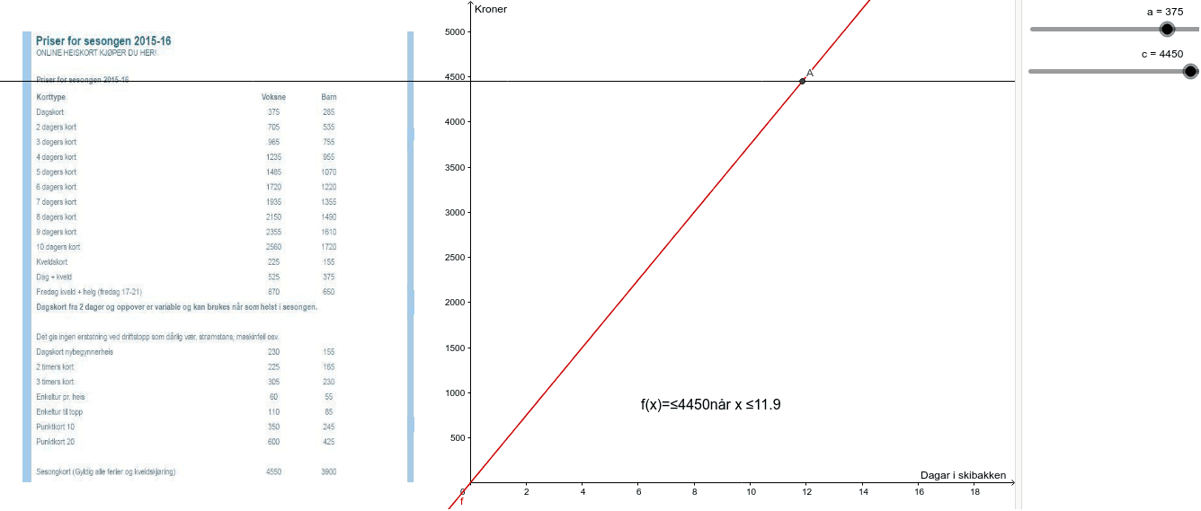 GeoGebra Applet