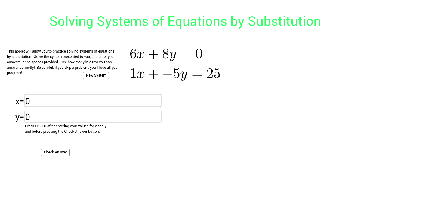 GeoGebra Applet