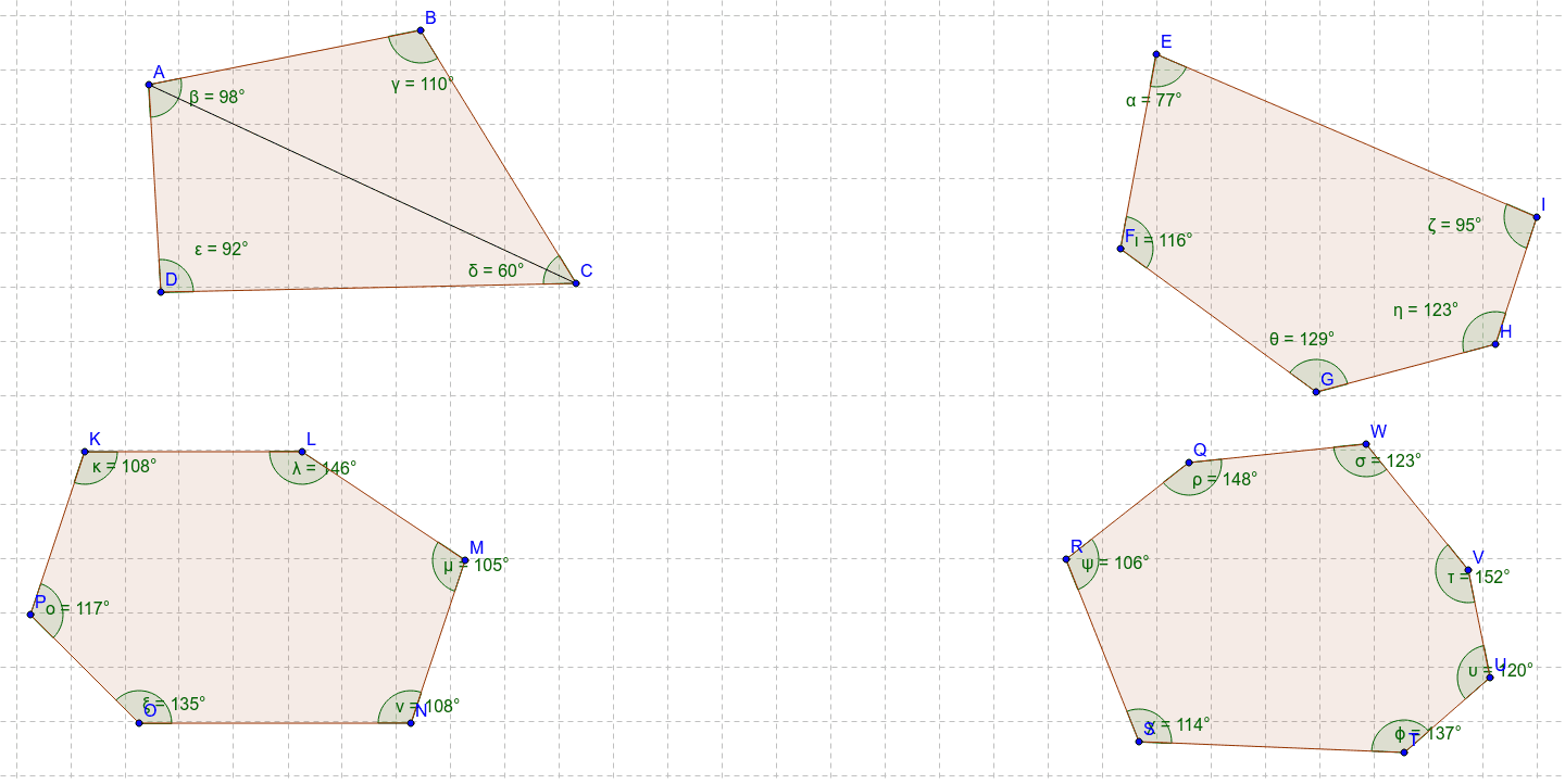 Interior Angles Of Polygons Geogebra