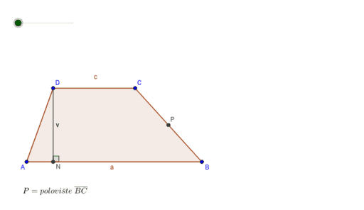 Površina trapeza (1.) – GeoGebra