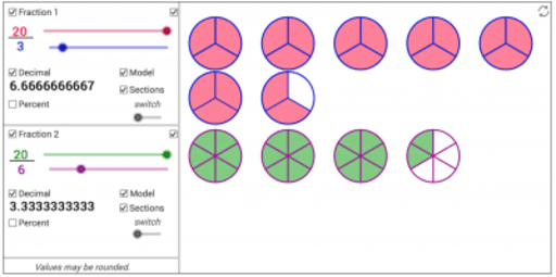 Visualizing Fractions – GeoGebra