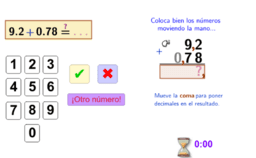 Suma, resta, multiplicación y división con decimales