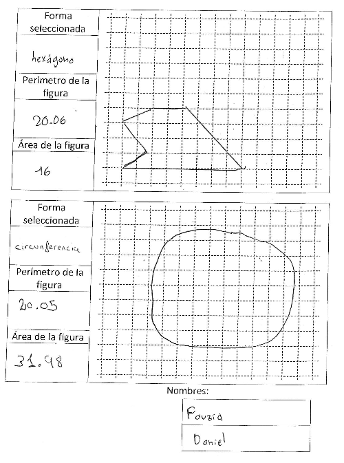 Computer - hexagon and circumference