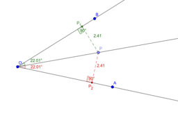 Bisectoarea ca loc geometric. Centrul cercului înscris.