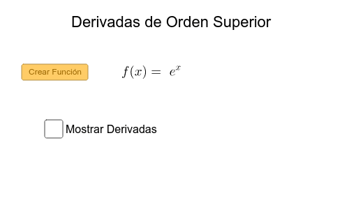 Derivada de Orden Superior