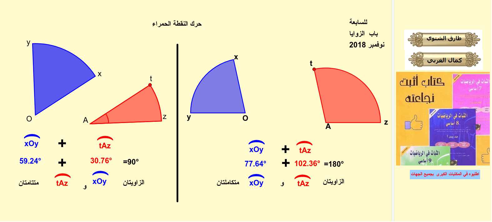 الزوايا المتكاملة