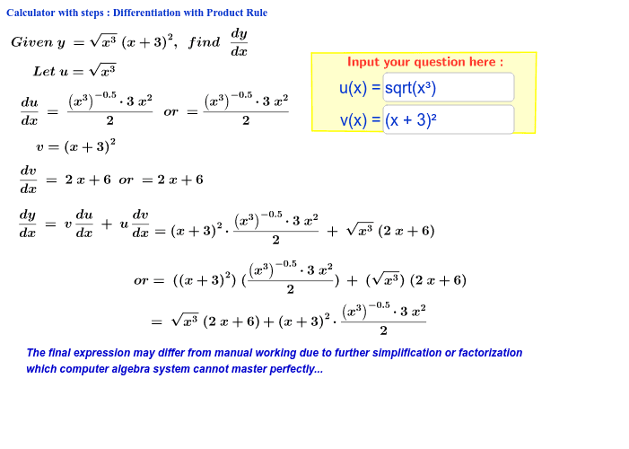 Derivative Calculator • With Steps!