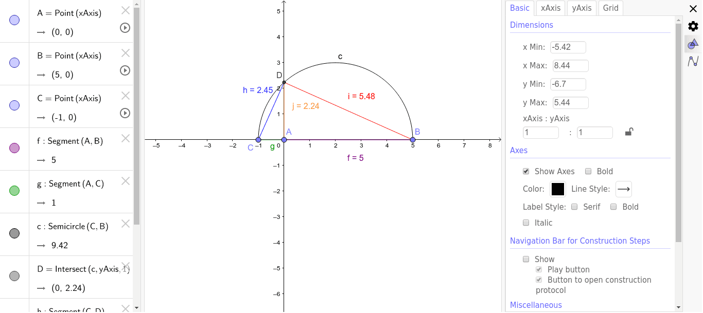 GeoGebra Applet