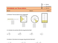 Fördermaterialen - Bruchrechnen