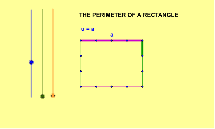 The perimeter of a rectangle – GeoGebra