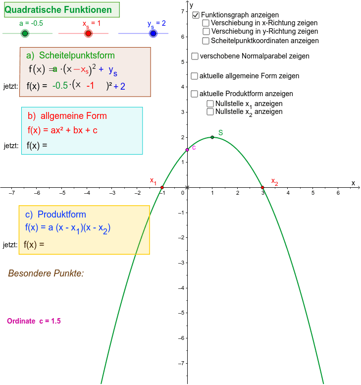 GeoGebra Applet