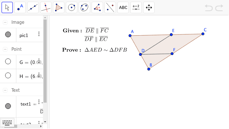 GeoGebra Applet