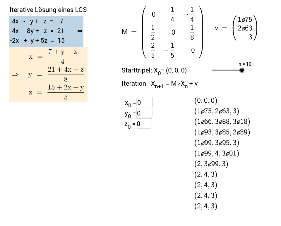 GeoGebra Applet